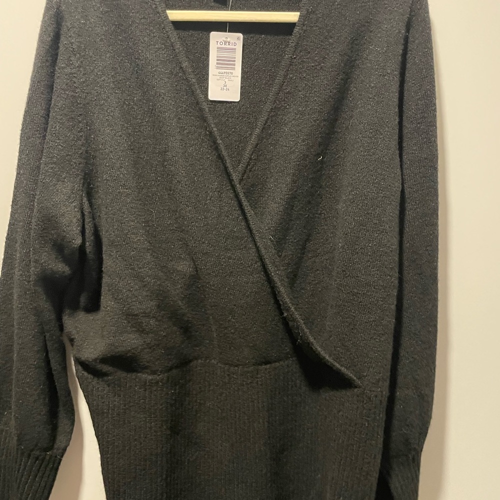 Torrid Women's Charcoal V-Neck Sweater